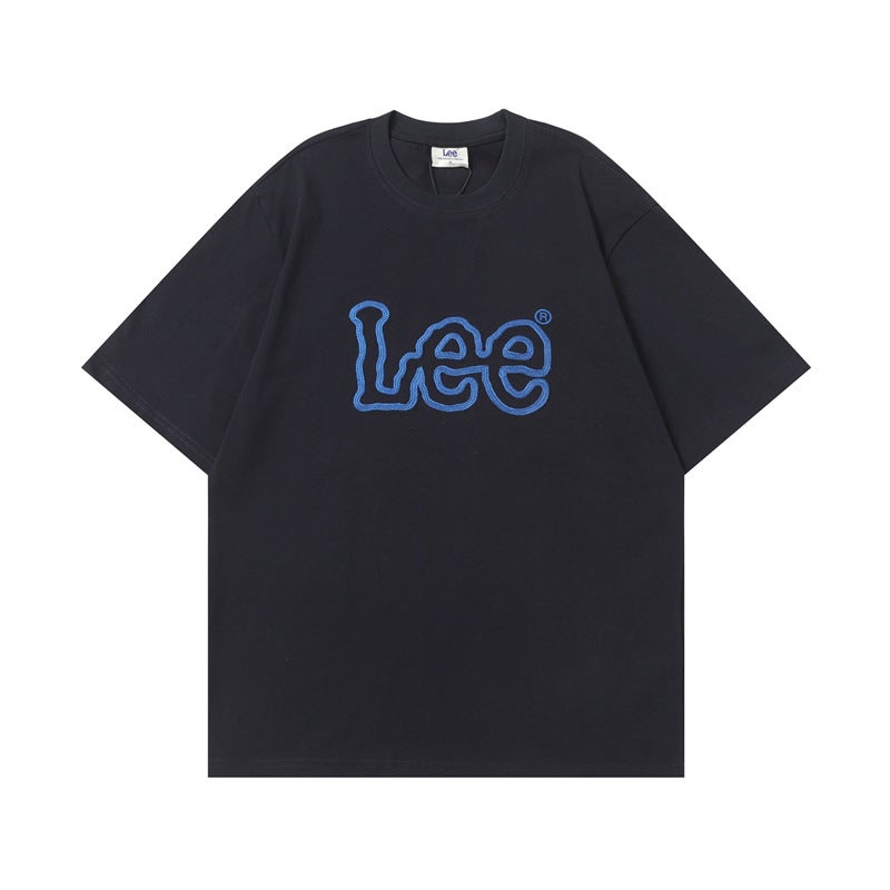 Lee Classic Logo Loose Round Neck Cotton Short Sleeve T-Shirt - Image 1