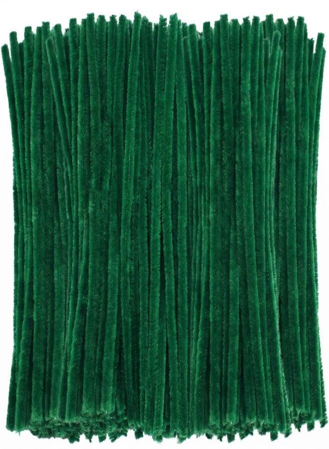 FAVORXTM Dark Green Pipe Cleaners Chenille Stems (200 Pack) for DIY Art Craft Decorations Creative (12 in x 0.24 in) - Image 1