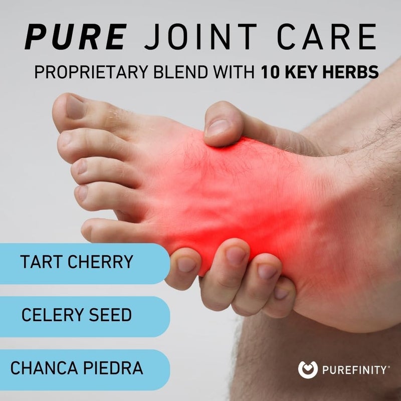 PUREFINITY Uric Acid Flush  Cleanse Capsules  Daily Joint Support for Adults with Tart Cherry Extract Turmeric Celery Seed Chanca Piedra and Bromelain 30 Count - Image 2