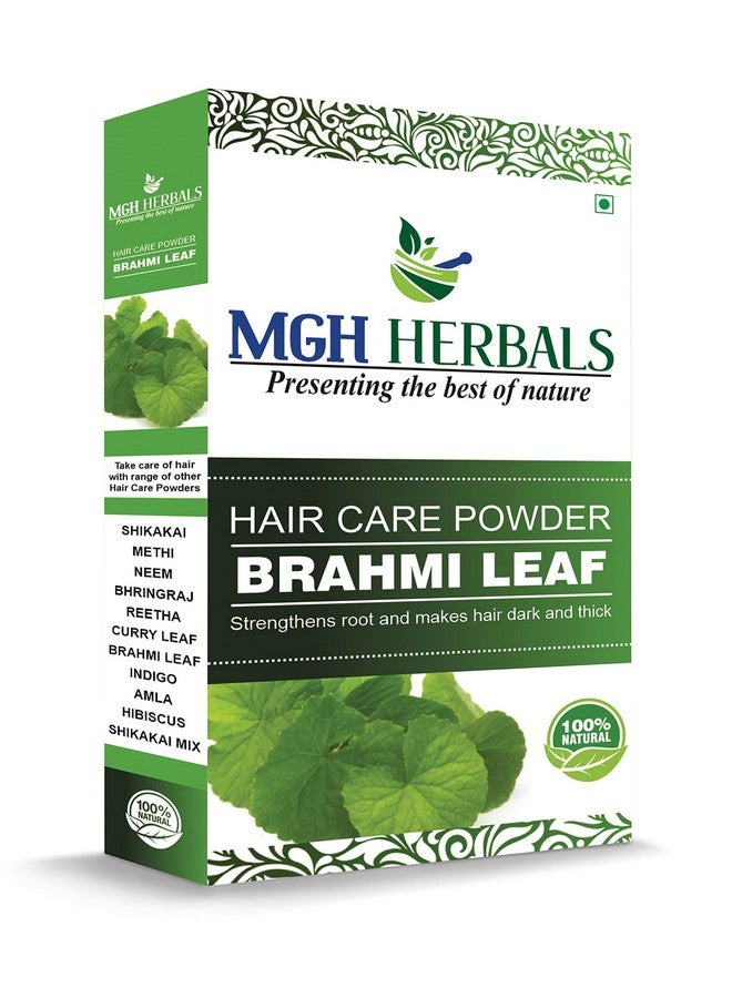 MGH Herbals 100% Organic Brahmi Powder | Bacopa Monnieri For Hair Cleanser & Hair Care - (200G)  - Image 1