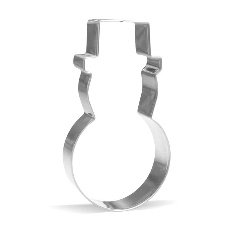 Keewah 5.2 inch Snowman Cookie Cutter - Stainless Steel - Image 1