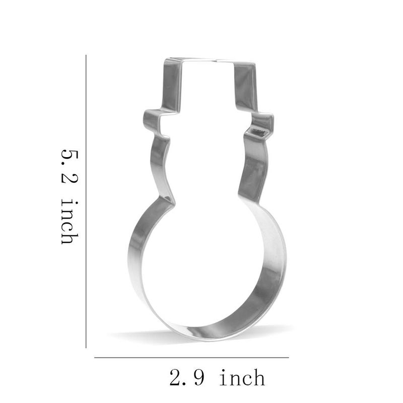 Keewah 5.2 inch Snowman Cookie Cutter - Stainless Steel - Image 2