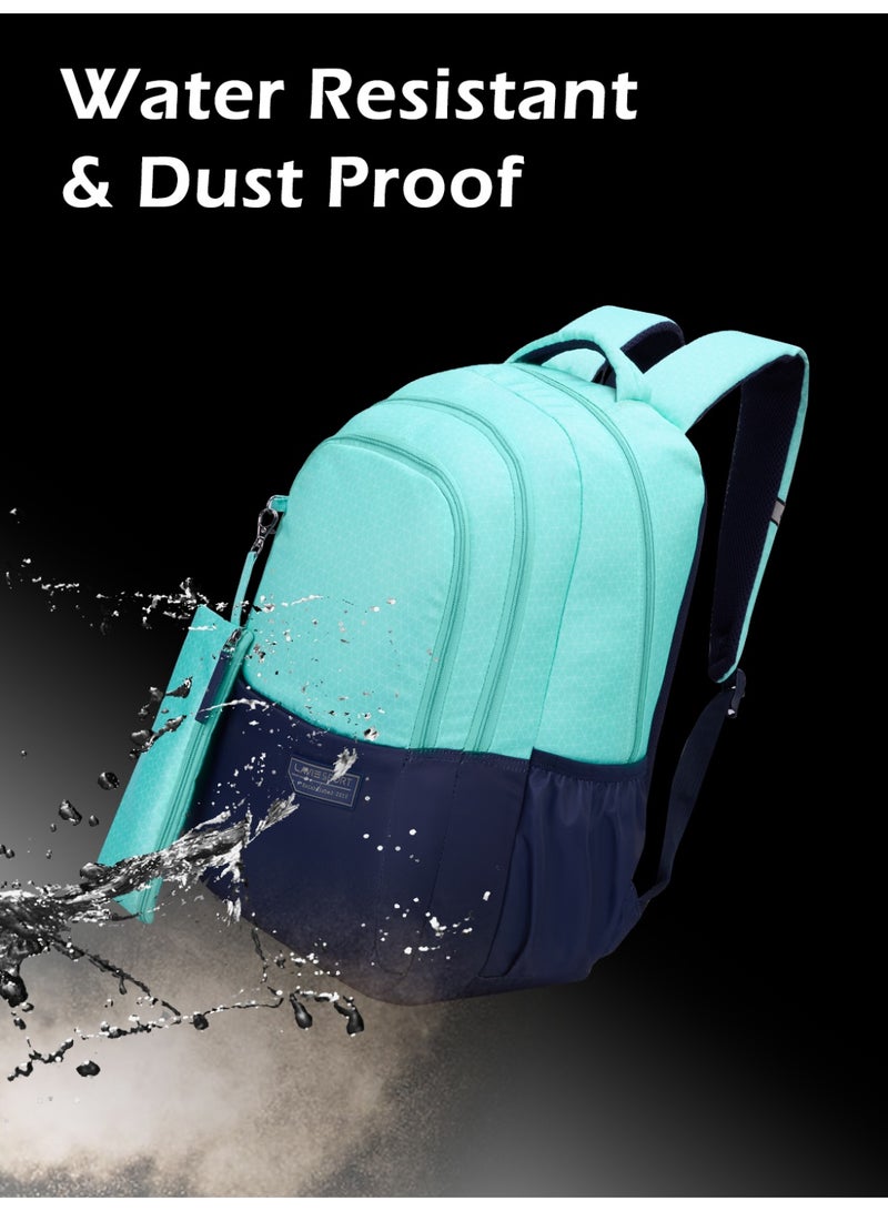 لافي حقيبة ظهر لافي سبورت  لتر أكرون  بوصة متوافقة مع اللابتوب وغطاء مطر وحافظة أقلام أزرق سماويأزرق فاتح - Image 3