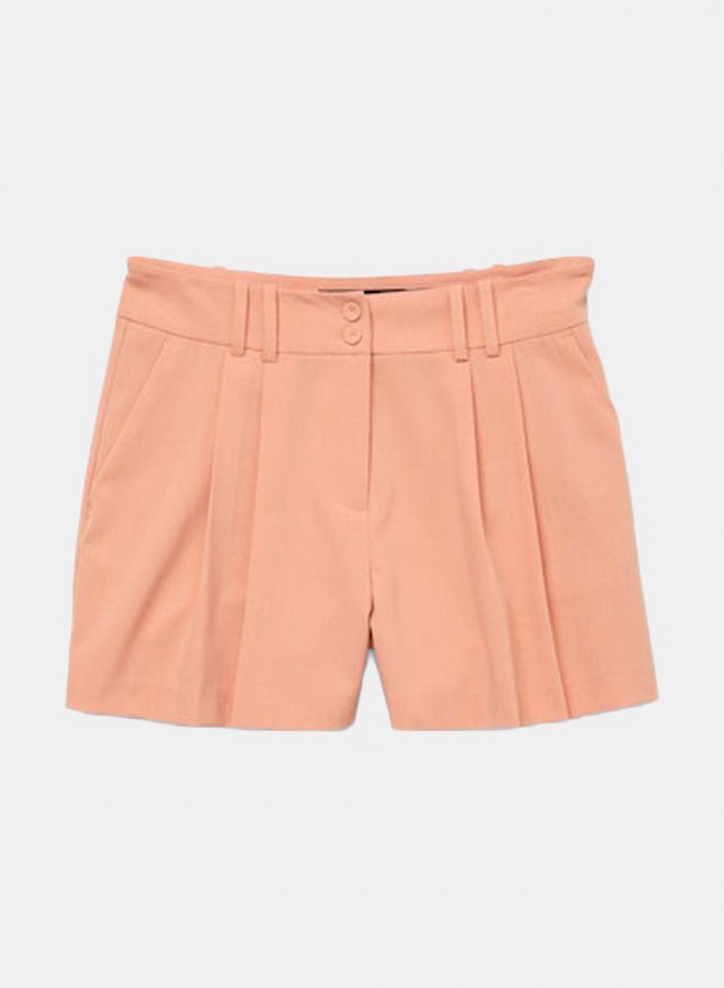 VERO MODA VERO MODA Womens Goody Mid-Waist Pleated Shorts 