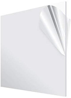 Acrylic Plexiglass Sheet - Transparent Plastic Sheeting - Durable Water Resistant & Weatherproof - Multipurpose & Ideal for Countless Uses 24 x24  1 8  Thick Clear
