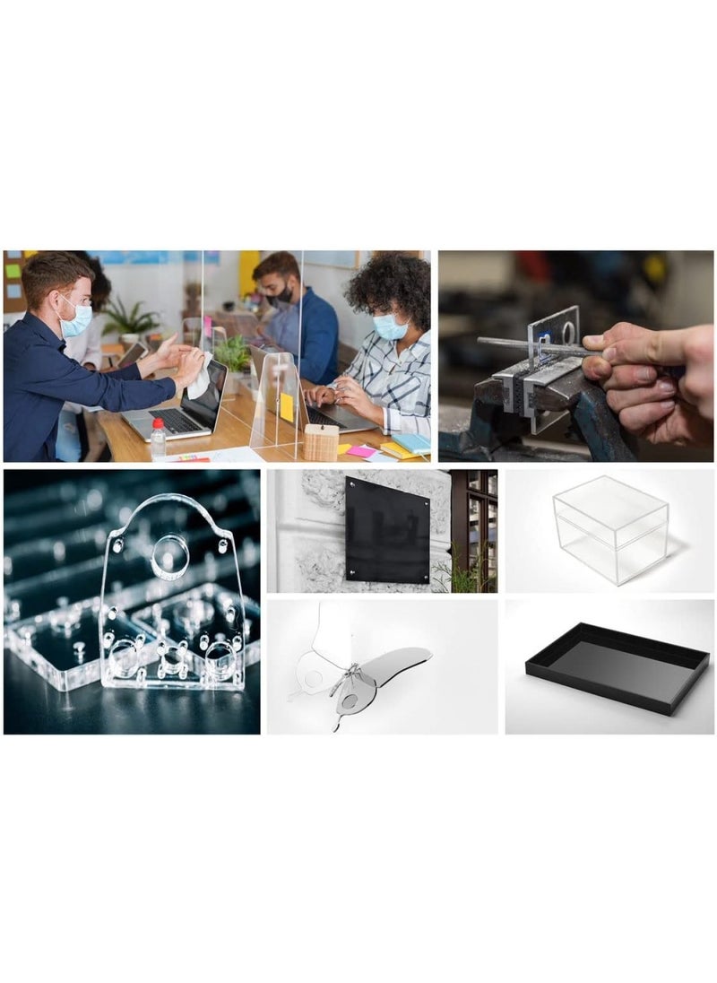BPA - Acrylic Plexiglass Sheet - Transparent Plastic Sheeting - Durable Water Resistant & Weatherproof - Multipurpose & Ideal for Countless Uses 24 x24  1 8  Thick Clear - Image 1