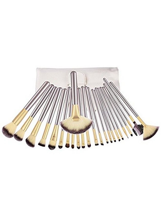 Gugzy 24Pc Makeup Brushes Tool Kit Professional Foundation Brush Blending Blush Eyeliner Face Powder Brush Makeup Brush Set Kit - Image 2