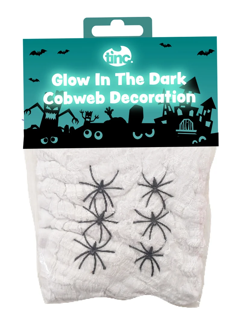 Tinc Halloween Web With Spiders (Glow In The Dark)