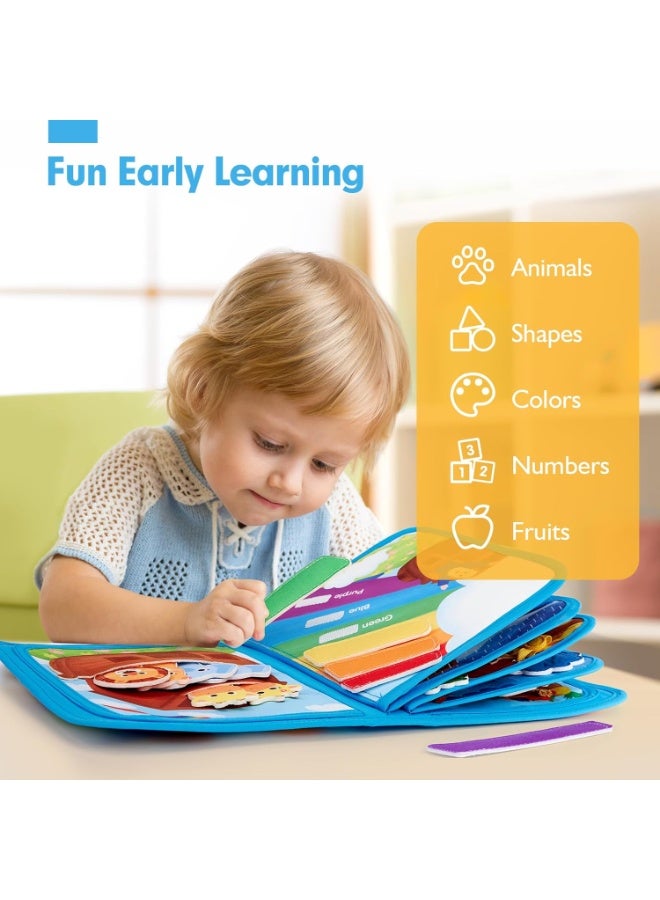 LBMT كتاب قماشي حسي للأطفال، ألعاب تعليمية من مونتيسوري للأولاد والبنات، لعبة كتاب بتصميم سفينة نوح للأطفال من 1-5 سنوات، ألعاب تعليمية لتطوير مهارات الصغار، هدية عيد ميلاد - Image 5