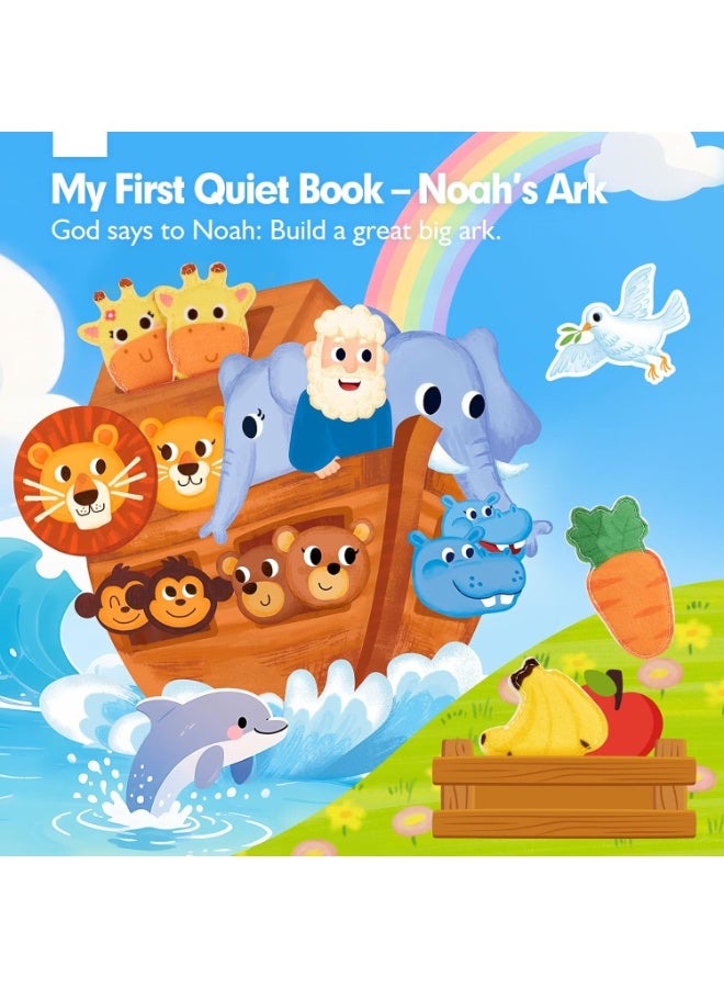 LBMT كتاب قماشي حسي للأطفال، ألعاب تعليمية من مونتيسوري للأولاد والبنات، لعبة كتاب بتصميم سفينة نوح للأطفال من 1-5 سنوات، ألعاب تعليمية لتطوير مهارات الصغار، هدية عيد ميلاد - Image 2