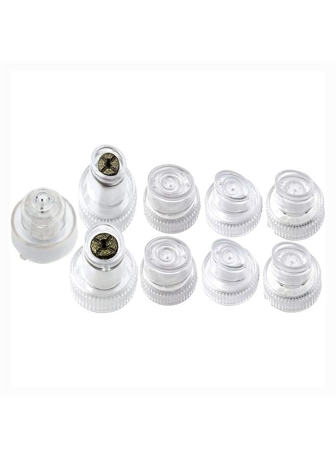 Elitzia Face Care Beauty Machine Spare Parts Hydro Dermabrasion Aqua Peel Water Scrub Tips Caps 6 Plastic HydraDermabrasion 2 Diamond Microdermabrasion 1 Spray Replacement Acceossories - Image 1