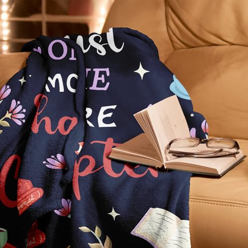 Ryubein Book Lovers Gifts, Gifts for Book Lovers Readers, Books Club Bookish Bookworm Librarian Teacher Gift, Reading Accessories, Christmas Birthday Gift for Friend Women Men, Books Reading Blanket 50" X 60" - Image 3
