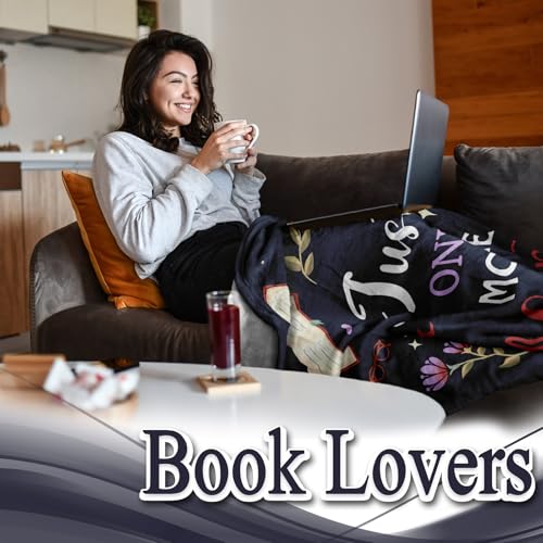 Ryubein Book Lovers Gifts, Gifts for Book Lovers Readers, Books Club Bookish Bookworm Librarian Teacher Gift, Reading Accessories, Christmas Birthday Gift for Friend Women Men, Books Reading Blanket 50" X 60" - Image 2