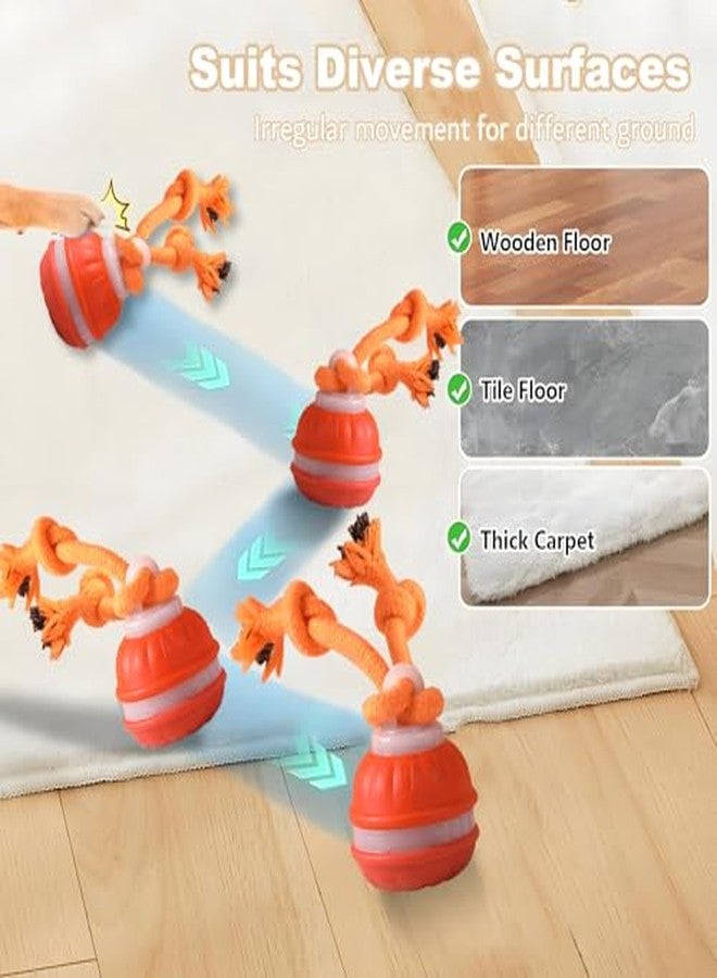 TVM Interactive Dog Toys, Motion Activate Rolling Ball for Small Medium Large Dogs, Automatic Moving Toy, Interactive Dog Ball Stimulation Toy for Boredom Relief (Orange) - Image 5