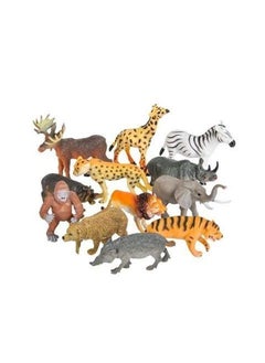 NIBEMINENT 20-Piece Wild Animal Figures With Jungle Wallpaper Set SWCGM-179  - Image 5