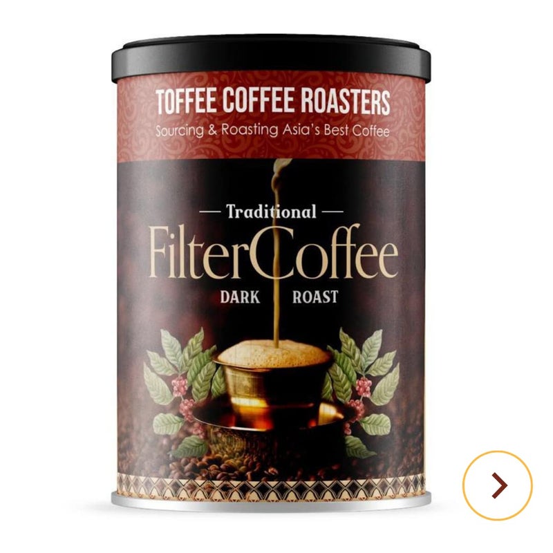Toffee Coffee Roasters | Pack of 4 (200g Each) - 800 gm South Indian Filter Coffee| As Seen On Shark Tank | Specialty Blend| Traditional Dark Roast Signature Filter Grounded Coffee - Image 5