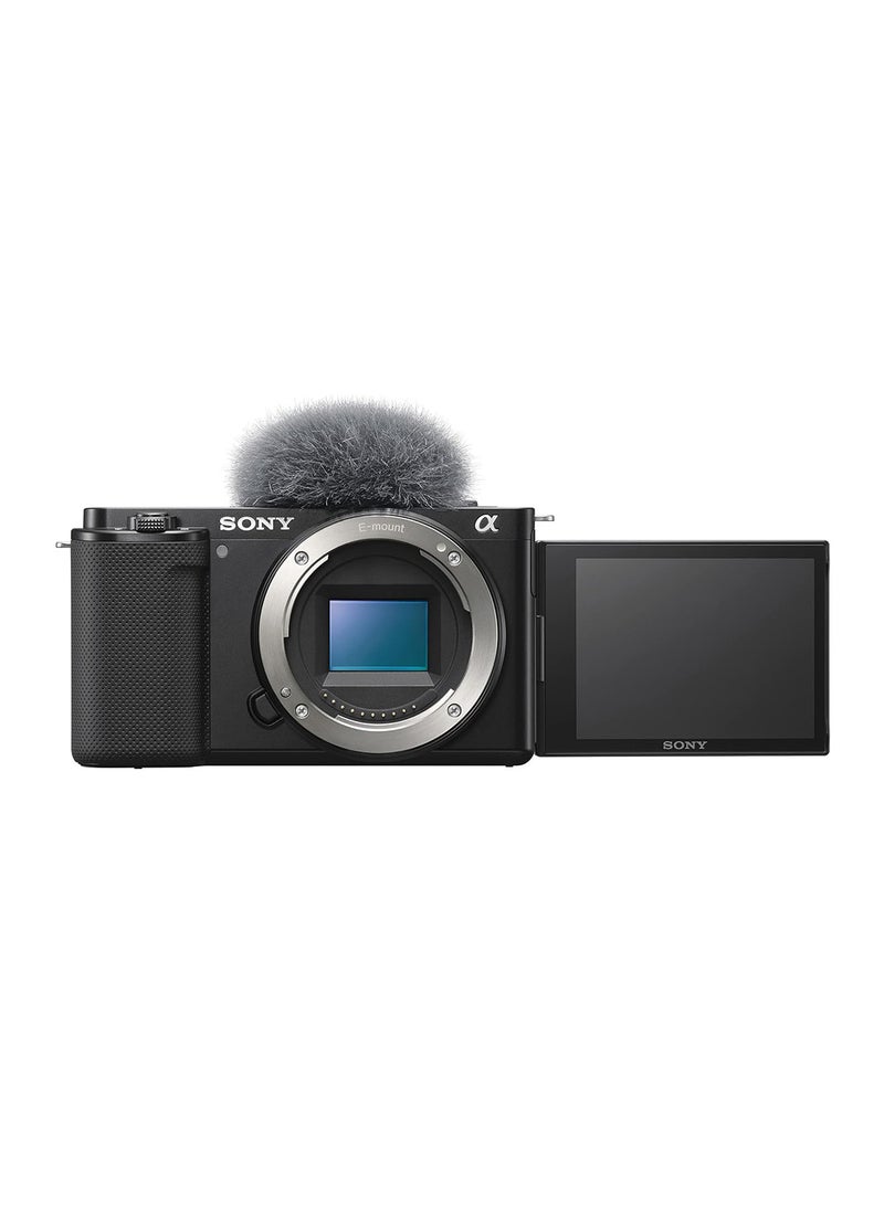 Sony Alpha ZV-E10 24.2 Mega Pixel Interchangeable-Lens Mirrorless vlog Camera, Made for Creators APS-C Sensor Advanced Autofocus Clear Audio & 4K Movie Recording (Body Only) – Black - Image 1
