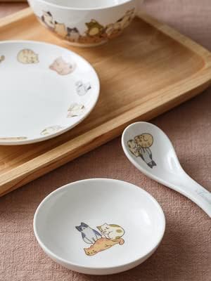 Mozacona 6pcs Ceramic Cat Appetizer Plates Sauce Dishes Dessert Dishes Seasoning Dishes - Image 5