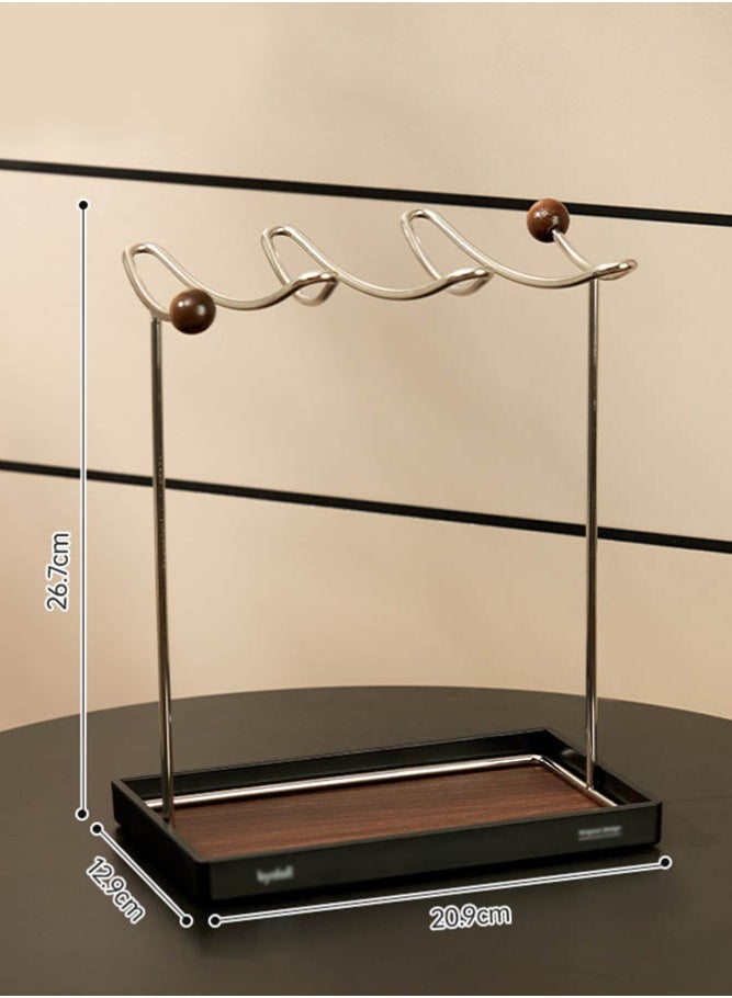 INSENSE Mug Drainage Rack, Storage Holder for Cups, Coffee & Tea Cups, Kitchen Countertop Organizer - Image 3