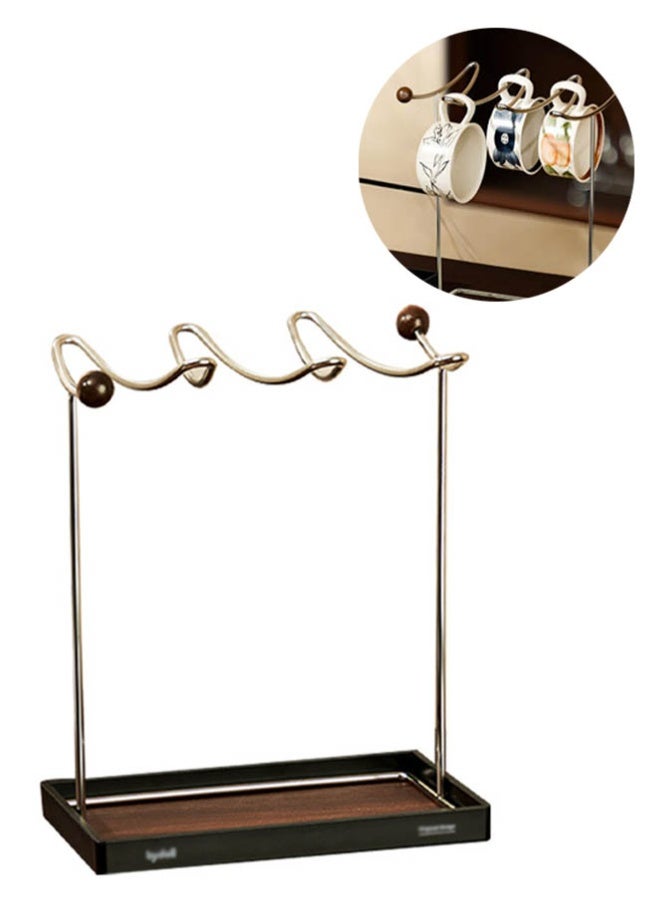 INSENSE Mug Drainage Rack, Storage Holder for Cups, Coffee & Tea Cups, Kitchen Countertop Organizer - Image 1