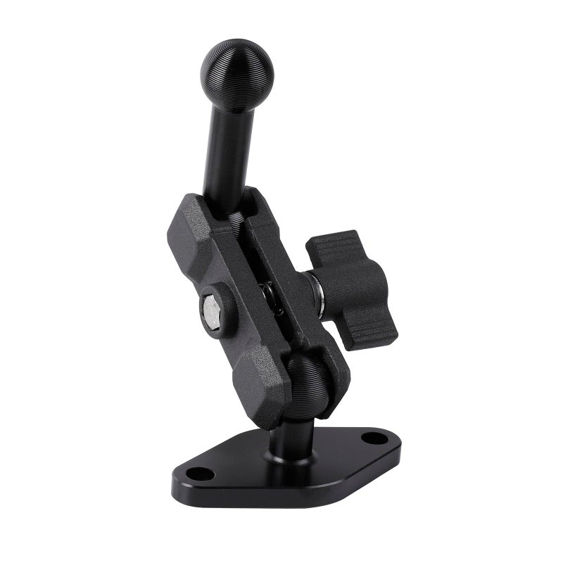Leenconghui Aluminum AMPS to 17mm Ball Adapter with Extension Rod for Car Phone Holder Drill Mount Ball Plate Base Meets Industry Standard AMPS Hole PatternCompatible with Garmin GPS Nuvi Dezl Drive Zumo RV - Image 2