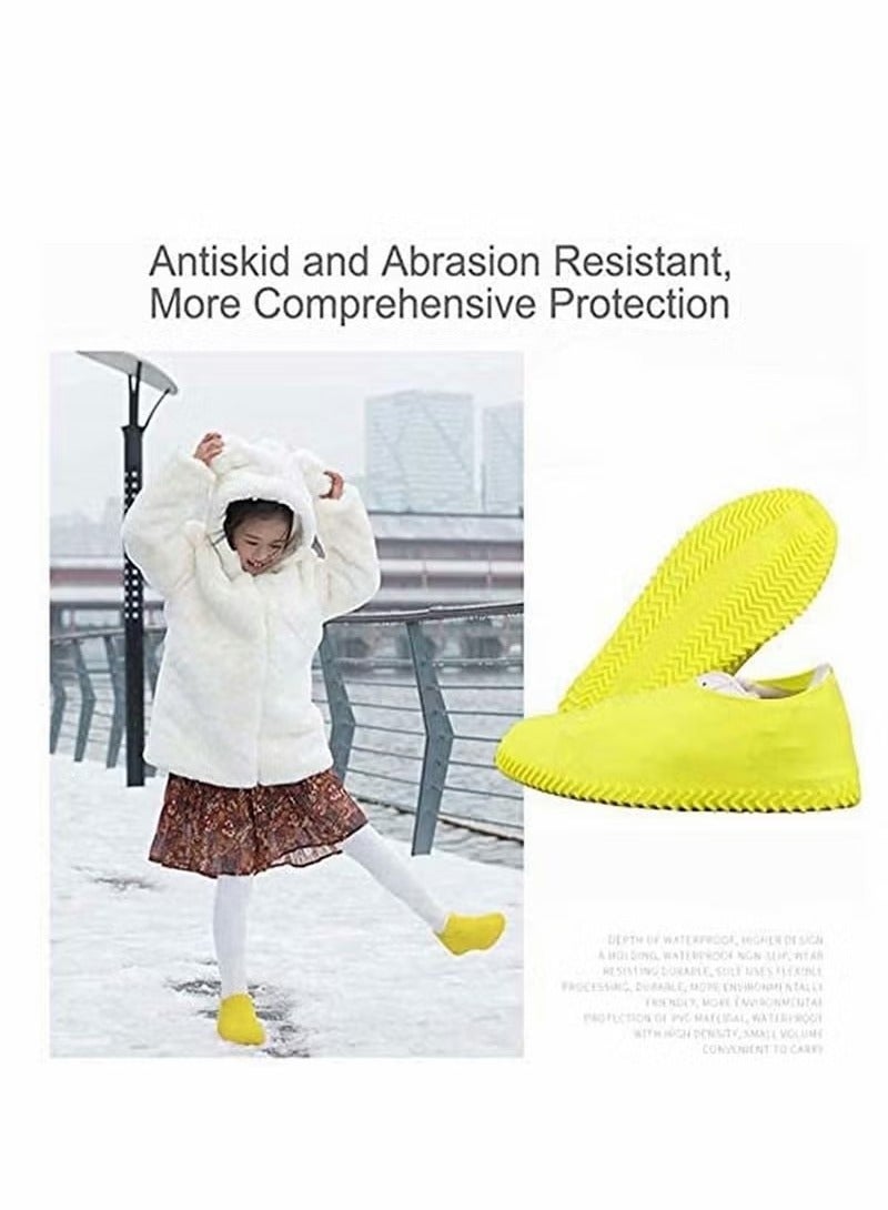 Generic Waterproof Shoe Covers, Anbane Non-Slip Water Resistant Overshoes Silicone Rubber Rain Shoe Cover Protectors For Kids, Men, Women(L) - Image 4