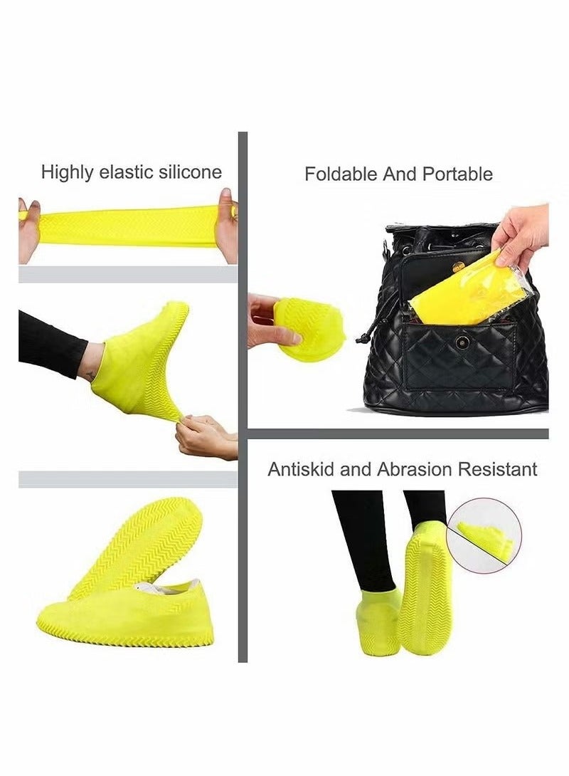 Generic Waterproof Shoe Covers, Anbane Non-Slip Water Resistant Overshoes Silicone Rubber Rain Shoe Cover Protectors For Kids, Men, Women(L) - Image 5