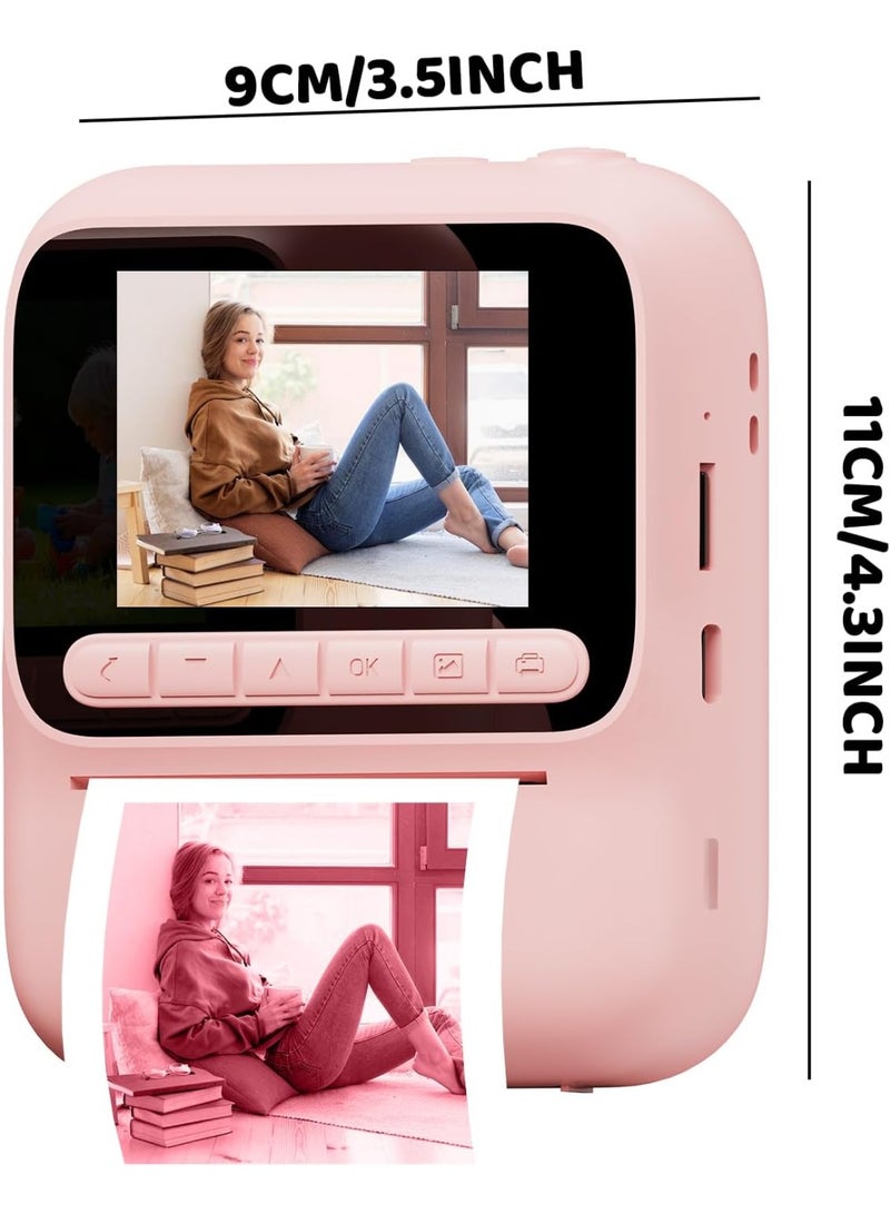 BlueFire Kids Instant Print Camera with 2.4" IPS Screen, 4800W HD & 1080P Video – Thermal Printing Toy for Girls Boys, 4 Color Paper Rolls, Games, MP3, 2000mAh Battery, 128GB Expandable, Creative Gift for Ages 3-12 - Image 2