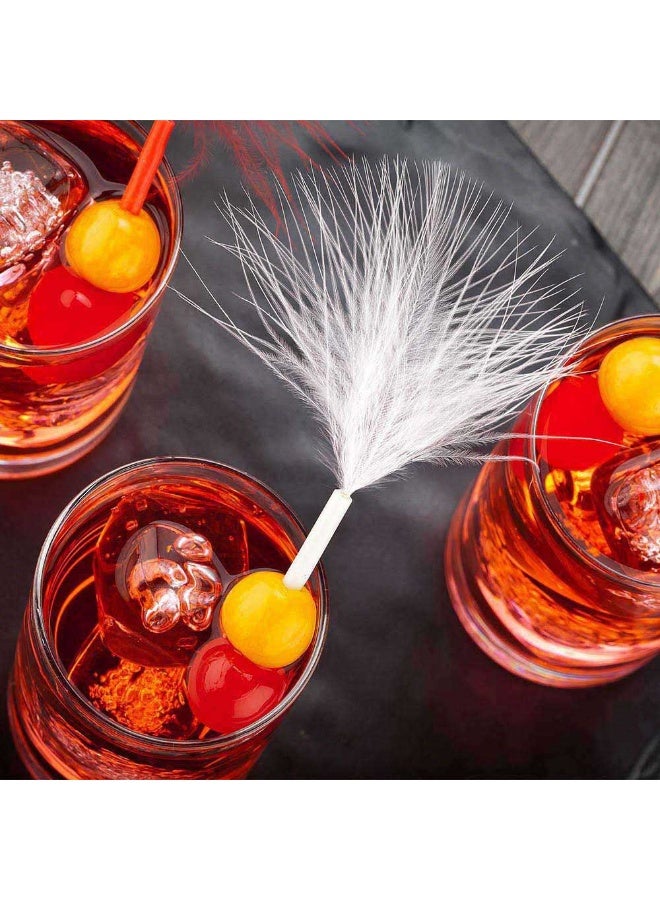 Restaurantware 4 Inch Party Toothpicks, 500 Disposable Cocktail Skewers - Fuzzy Feather Decoration, Sharp Tips, Assorted Bamboo Decorative Cocktail Picks, For Garnishes Or Appetizers - Image 3