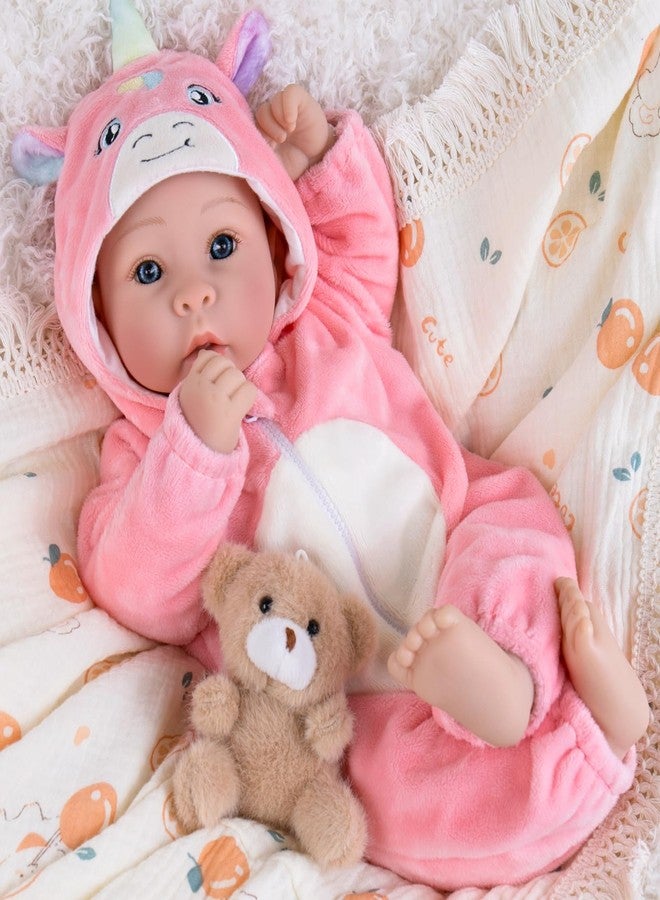 Aori 17 Inch Baby Dolls Realistic Doll with Ultra Real Life Soft Body & Pink Outfits for Girls 3+ | Pretend Play, Dress Up, Nursery Decor - Image 1