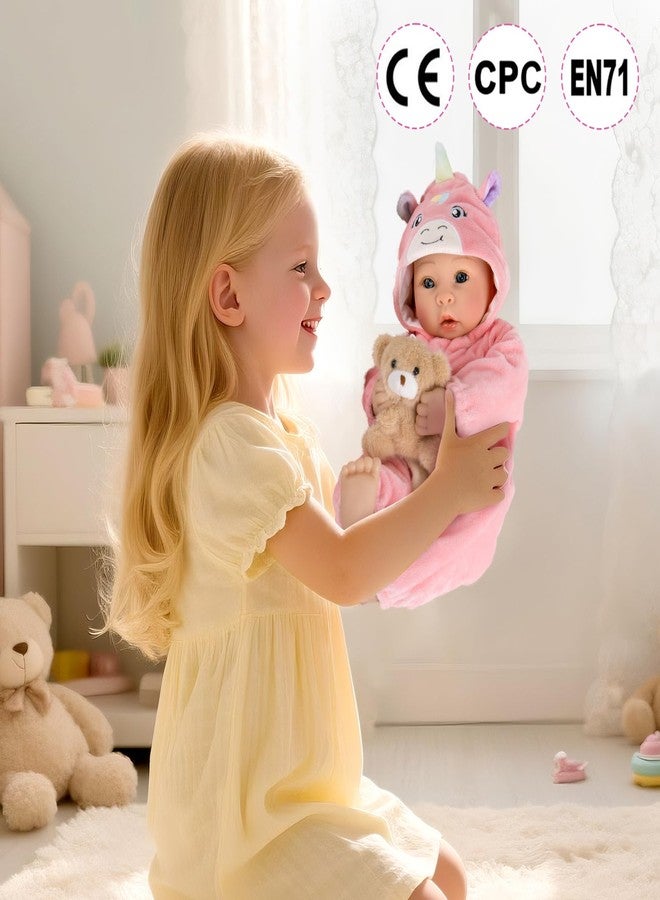 Aori 17 Inch Baby Dolls Realistic Doll with Ultra Real Life Soft Body & Pink Outfits for Girls 3+ | Pretend Play, Dress Up, Nursery Decor - Image 3