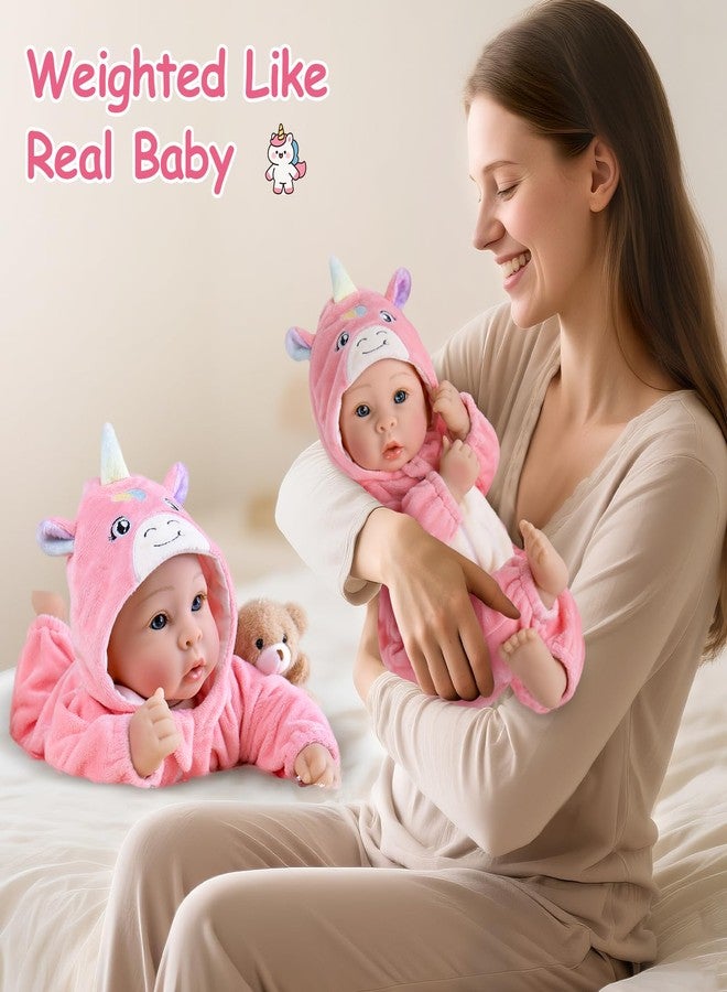 Aori 17 Inch Baby Dolls Realistic Doll with Ultra Real Life Soft Body & Pink Outfits for Girls 3+ | Pretend Play, Dress Up, Nursery Decor - Image 5