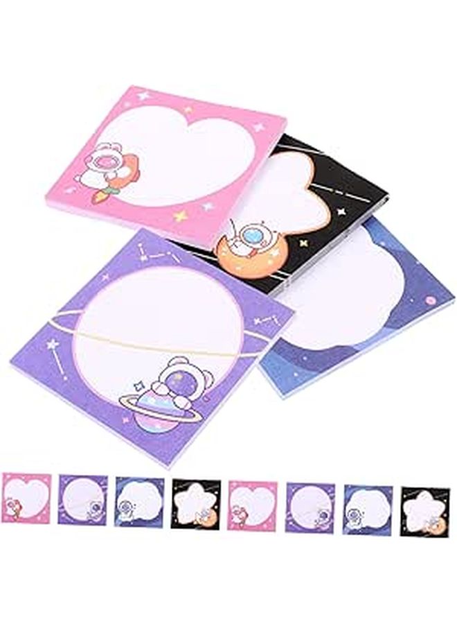 Cartoon Self Adhesive Memo Pads Mixed Styles Strong Sticky Fun Note Stickers - Image 1