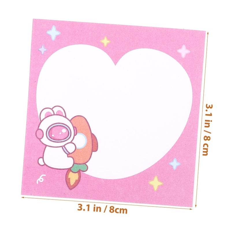 Cartoon Self Adhesive Memo Pads Mixed Styles Strong Sticky Fun Note Stickers - Image 3