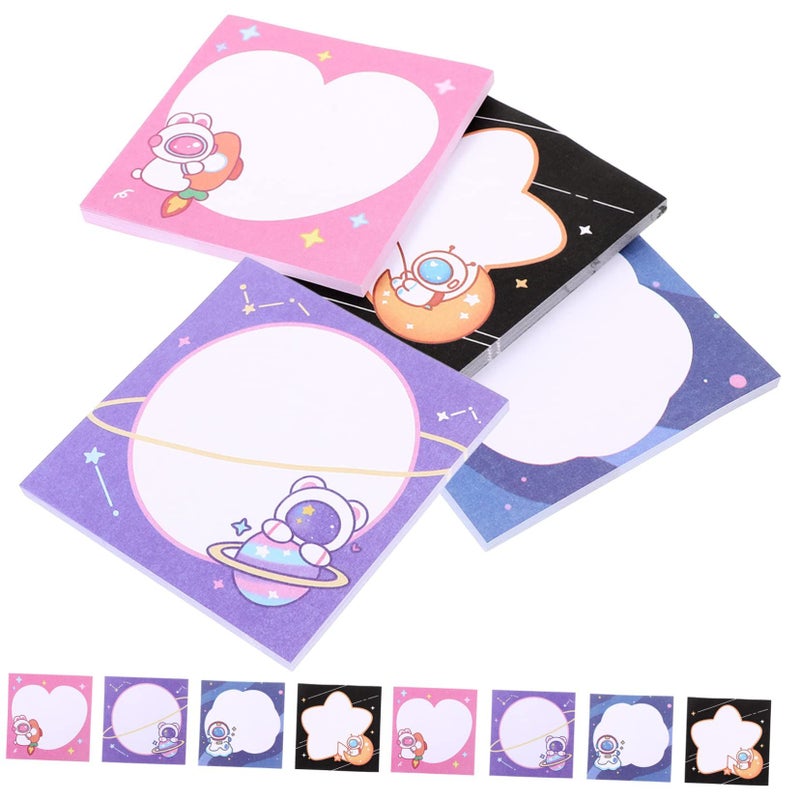 Cartoon Self Adhesive Memo Pads Mixed Styles Strong Sticky Fun Note Stickers - Image 2