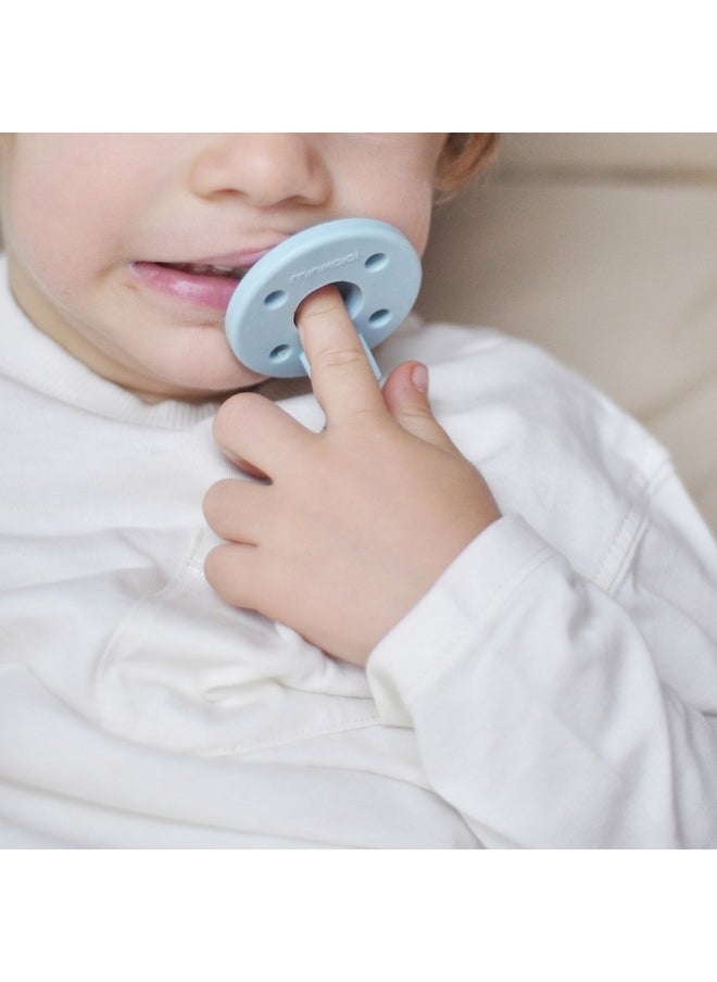 Minikoioi Basics Soother  0m  2pcs  Mineral Blue  - Image 3