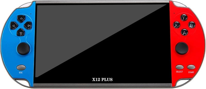 Derovan X12 Plus 7-Inch Retro Handheld Game Console – 1,000+ Built-In Games, 16 GB Storage, Dual Joysticks, AV Output, TF Card Expansion - Image 1