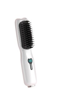 General Hair Straightener Brush - 20s Fast Heating Portable Cordless Hair Straightener with Ceramic Thermostat and Anti-scald Design Rechargeable Negative Ion Hair Straightener - Gift for Women  - Image 1