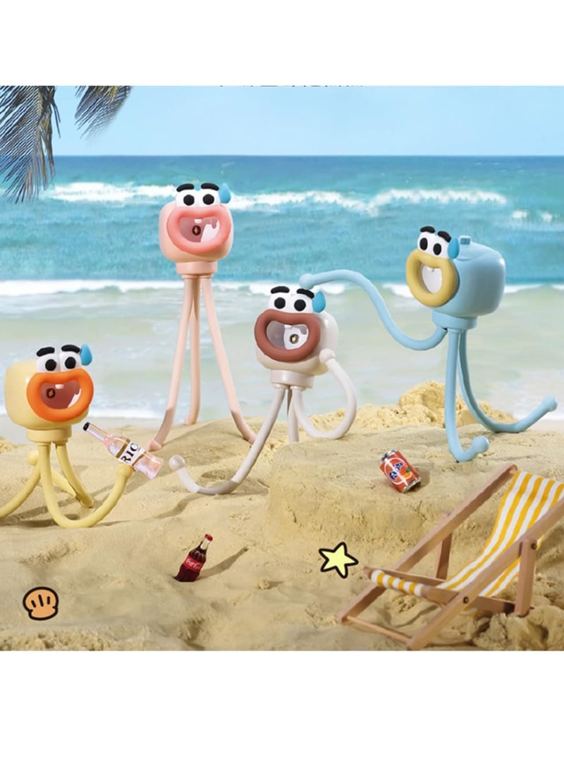 SYOSI Mini LED Desk Lamp Cute Desk Table Night Light, Nursery Night Light, LED Table Lamp Bedside Lamp with Button, Cute Octopuses Small Lamp Night Light for Kid's Bedrooms, Living Room - Image 3