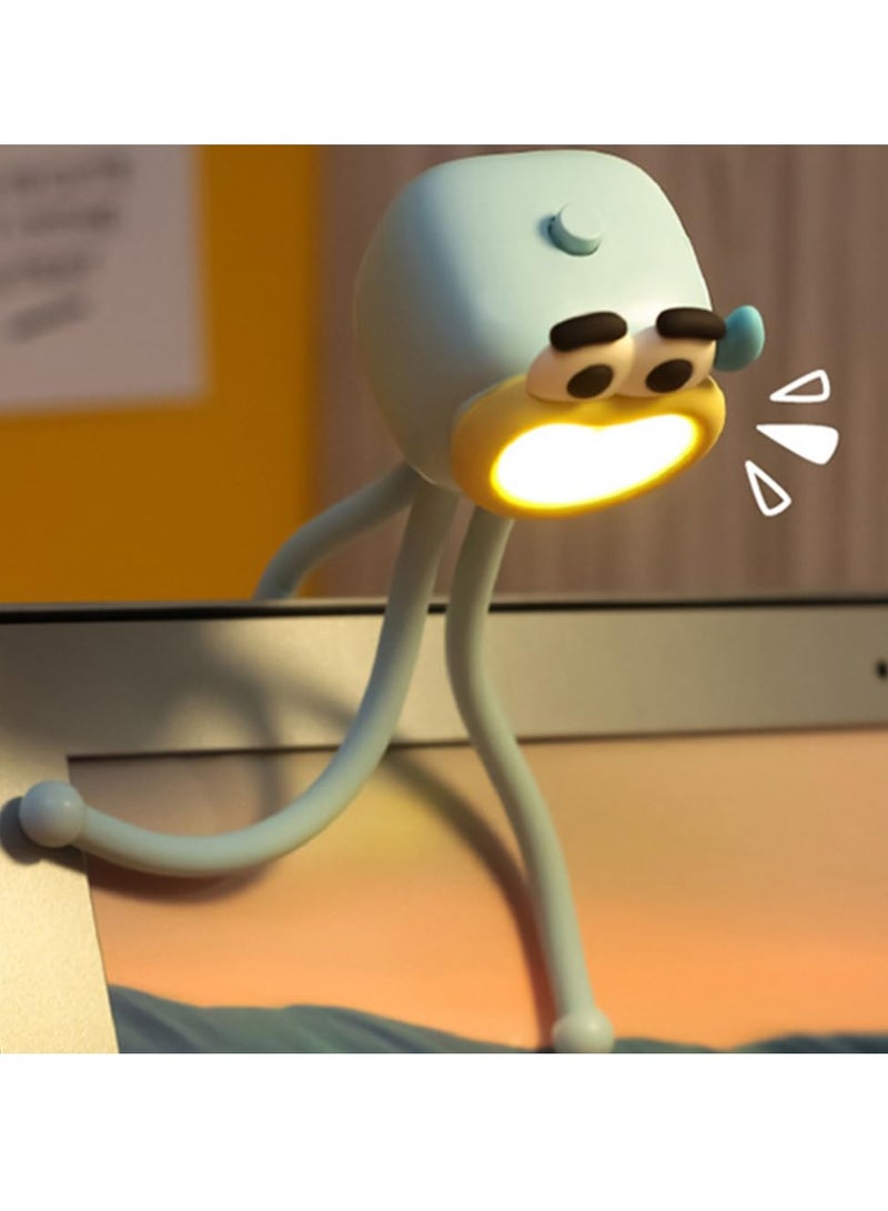 SYOSI Mini LED Desk Lamp Cute Desk Table Night Light, Nursery Night Light, LED Table Lamp Bedside Lamp with Button, Cute Octopuses Small Lamp Night Light for Kid's Bedrooms, Living Room - Image 4