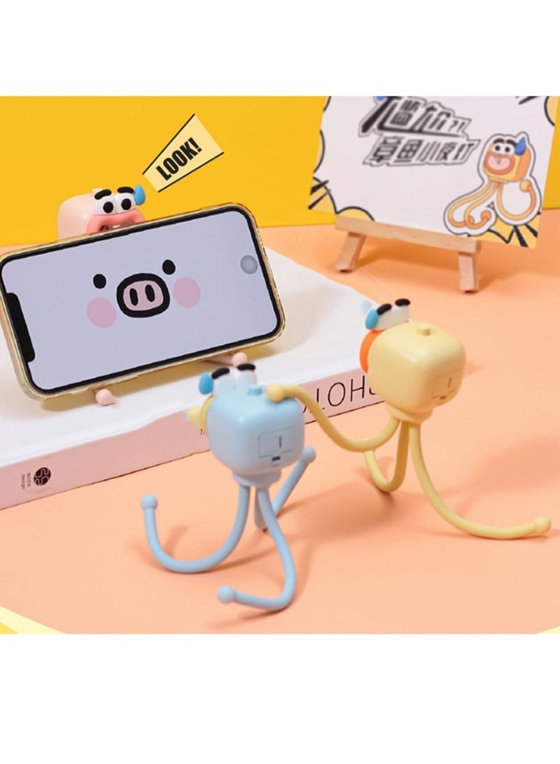 SYOSI Mini LED Desk Lamp Cute Desk Table Night Light, Nursery Night Light, LED Table Lamp Bedside Lamp with Button, Cute Octopuses Small Lamp Night Light for Kid's Bedrooms, Living Room - Image 5