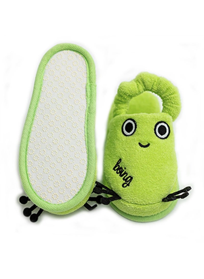 Milk&Moo Milk&Moo Toddler Slippers, %100 Cotton, Kids Slippers, Non Slip Soft Sole, Slip On Lightweight, Breathable, For House, Bath, Indoor Use, Animal Design, For Boys and Girls, 2-4 Years Old  - Image 3