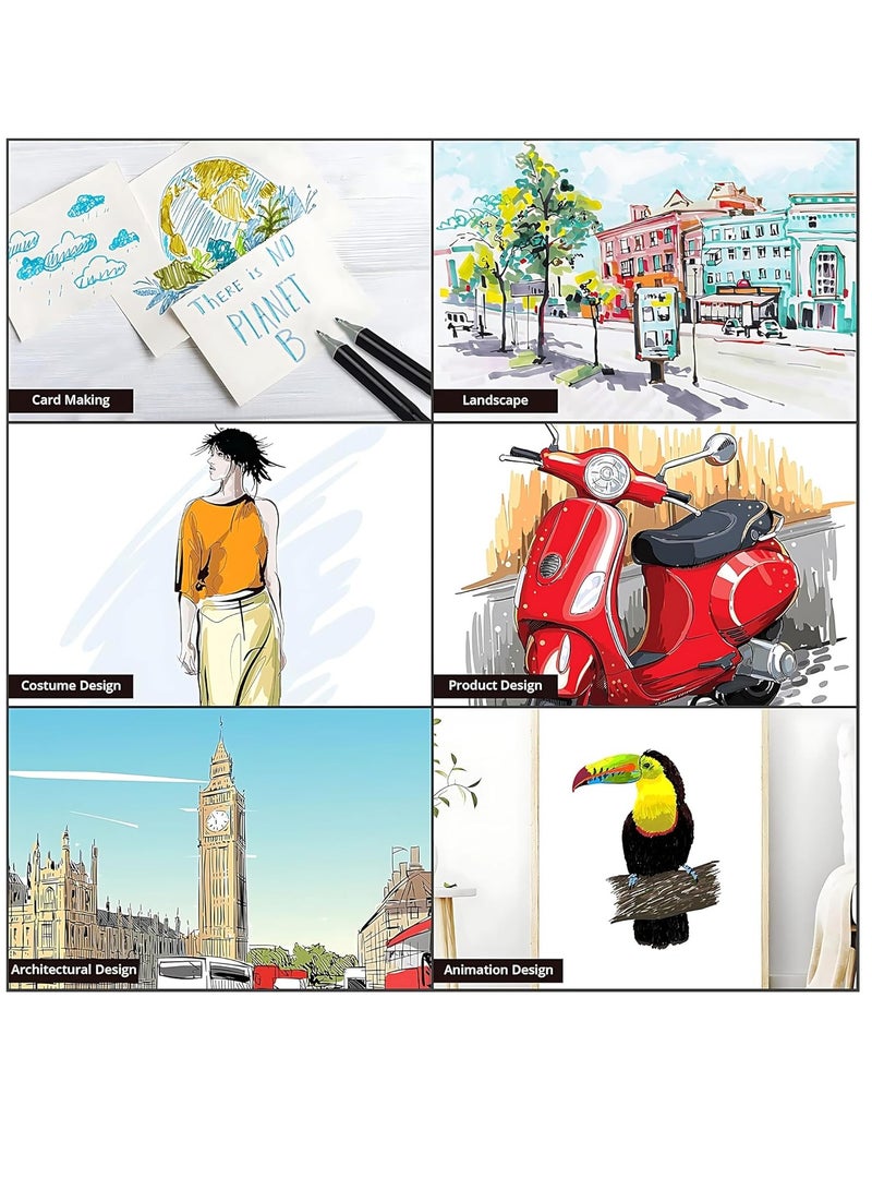 Touch Twisoo Dual Tip Art Markers with Carrying Case – Odorless & Non-Toxic Twin Head Permanent Colouring Marker Pens for Kids, Adults & Beginners for Painting, Sketching, Drawing, Calligraphy (24 Pcs) - Image 3