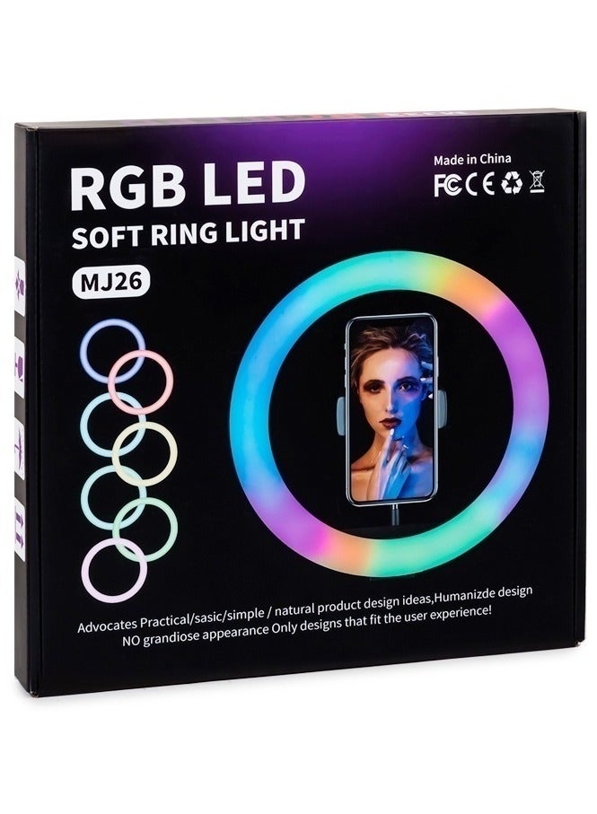 MJ26  RGB LED Soft Ring Light - Image 1