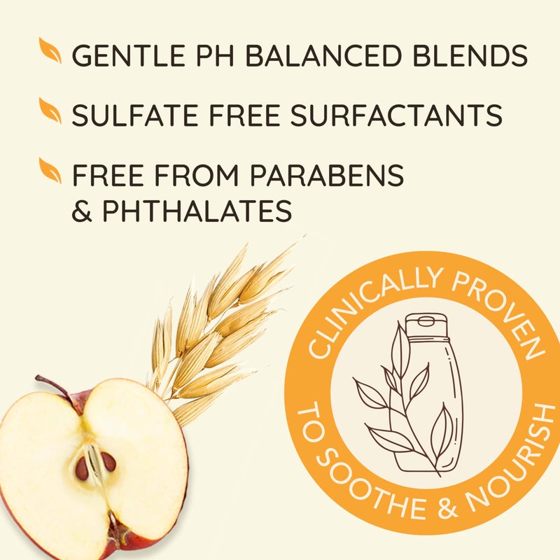 Aveeno Apple Cider Vinegar Shampoo + Conditioner for Balance & High Shine, Daily Clarifying & Soothing Scalp Shampoo for Oily or Dull Hair, Paraben & Dye-Free, 12 Fl Oz (Package May Vary) - Image 4