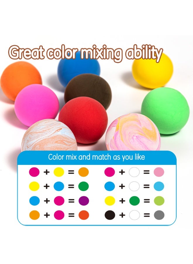 ديلي طين تشكيل ناعم يجف بالهواء 12 لون للأطفال للأعمال الفنية والحرف اليدوية - Image 5