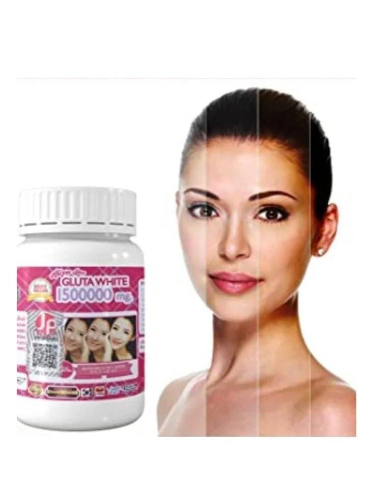 Gluta White Supreme Gluta White 1500000 Mg Whitening & Anti Aging Reduce freckles Whitening Skin Fast action 30Tablets