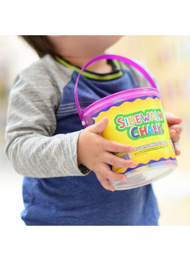 Bazic Products Bazic Jumbo Sidewalk Chalk (15 Bucket) Assorted Color Chalks Outdoor Fun Activity Art Coloring For Kid Gift Chalkboard Blackboard 1Bucket  - Image 5