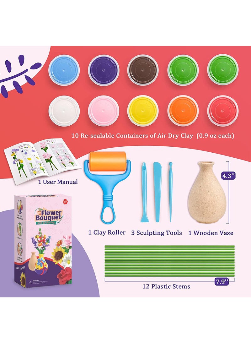 general Air Dry Clay Kits - Modeling Clay for Kids, Ultra Light & Soft, Safe & Non-Toxic, DIY Air Dry Clays Kit with Sculpting Tools and Tutorials, Creatible Art Crafts Toys Gifts for Boys Girls - Image 2