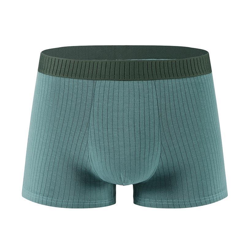 Men'S Underwear Cotton Antibacterial Crotch Four-Corner Panties Drawdown Comfortable Breathable Boxers Manufacturers - Image 1
